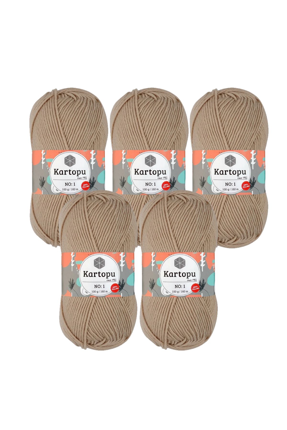 Kartopu Anakuzusu Bebek Örgü İpliği 5’li Paket – 100g x 5 – %100Polyester - Yumuşak, Peluş Doku