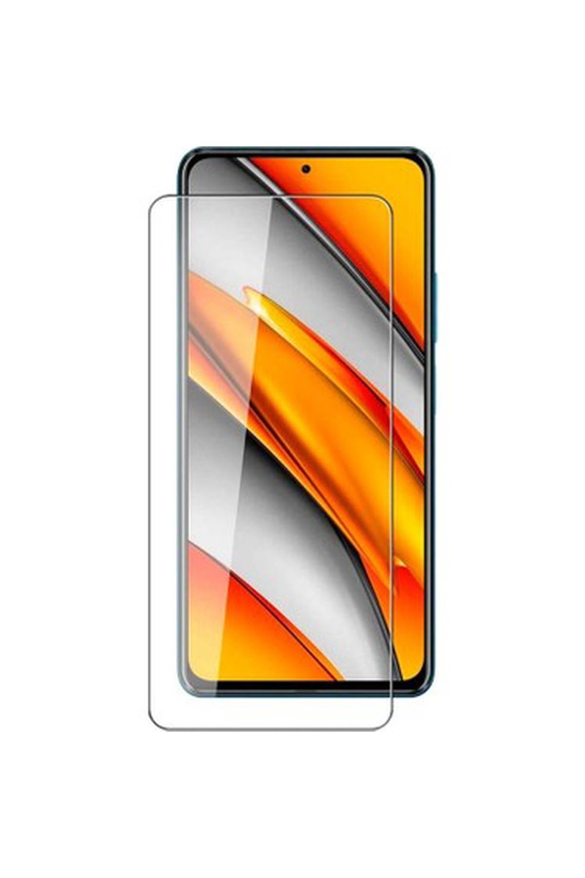 Karışık General Mobile Era 50 Uyumlu Şeffaf Cam Ekran Koruyucu Kamera Çentiksiz