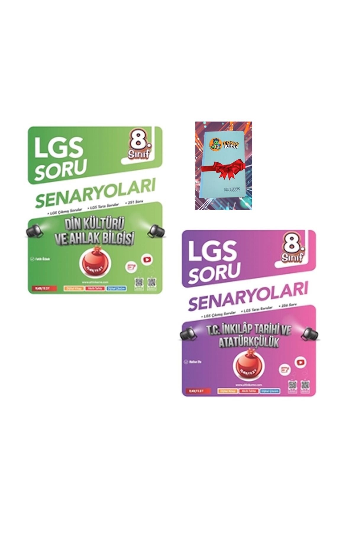 Nartest Yayınları 8. Sınıf Lgs Soru Senaryoları DİN KÜLTÜRÜ + İNKILAP TARİHİ ( NOT DEFTERİ HEDİYE)