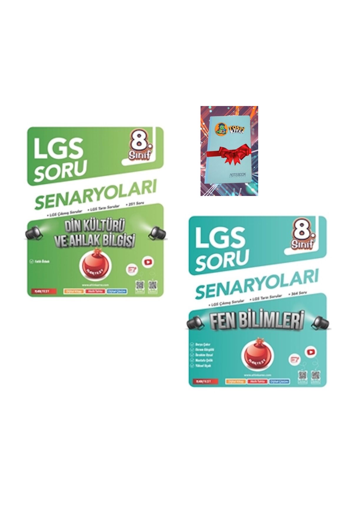 Nartest Yayınları 8. Sınıf Lgs Soru Senaryoları DİN KÜLTÜRÜ + FEN BİLİMLERİ ( NOT DEFTERİ HEDİYE)