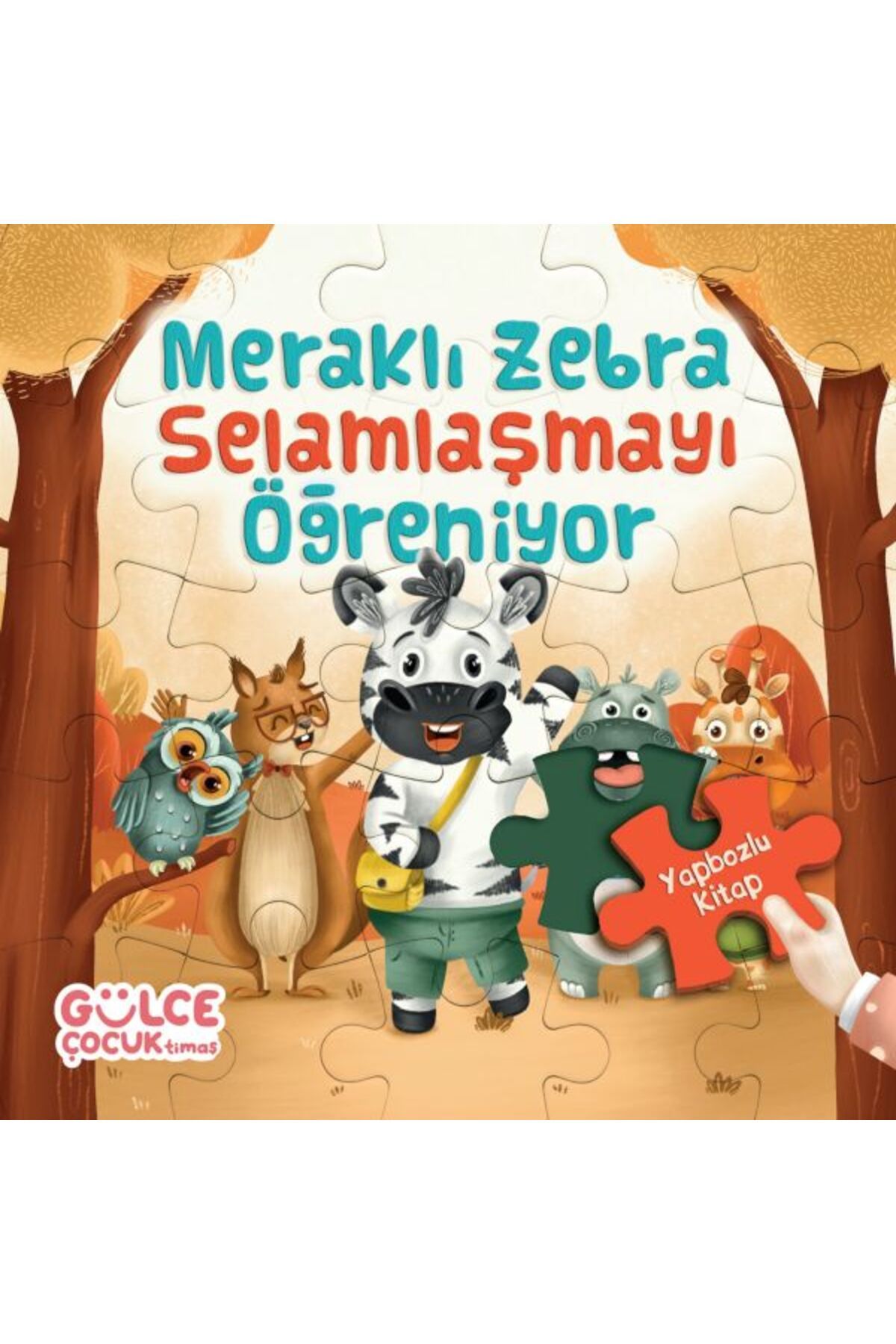 Destek Yayınları Meraklı Zebra Selamlaşmayı Öğreniyor / Yapbozlu Kitap 2