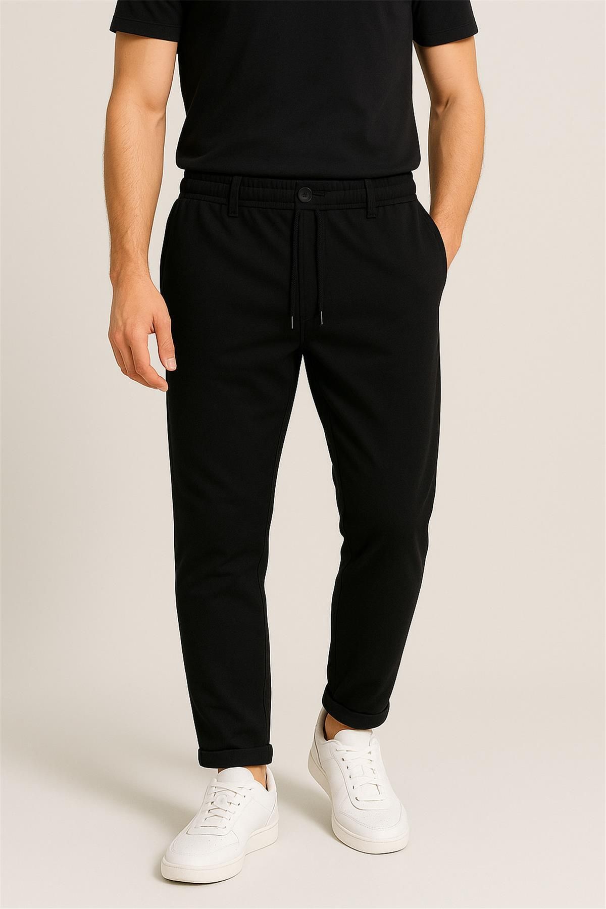 Trend07 ZAR KUMAŞ PANTALON SİYAH