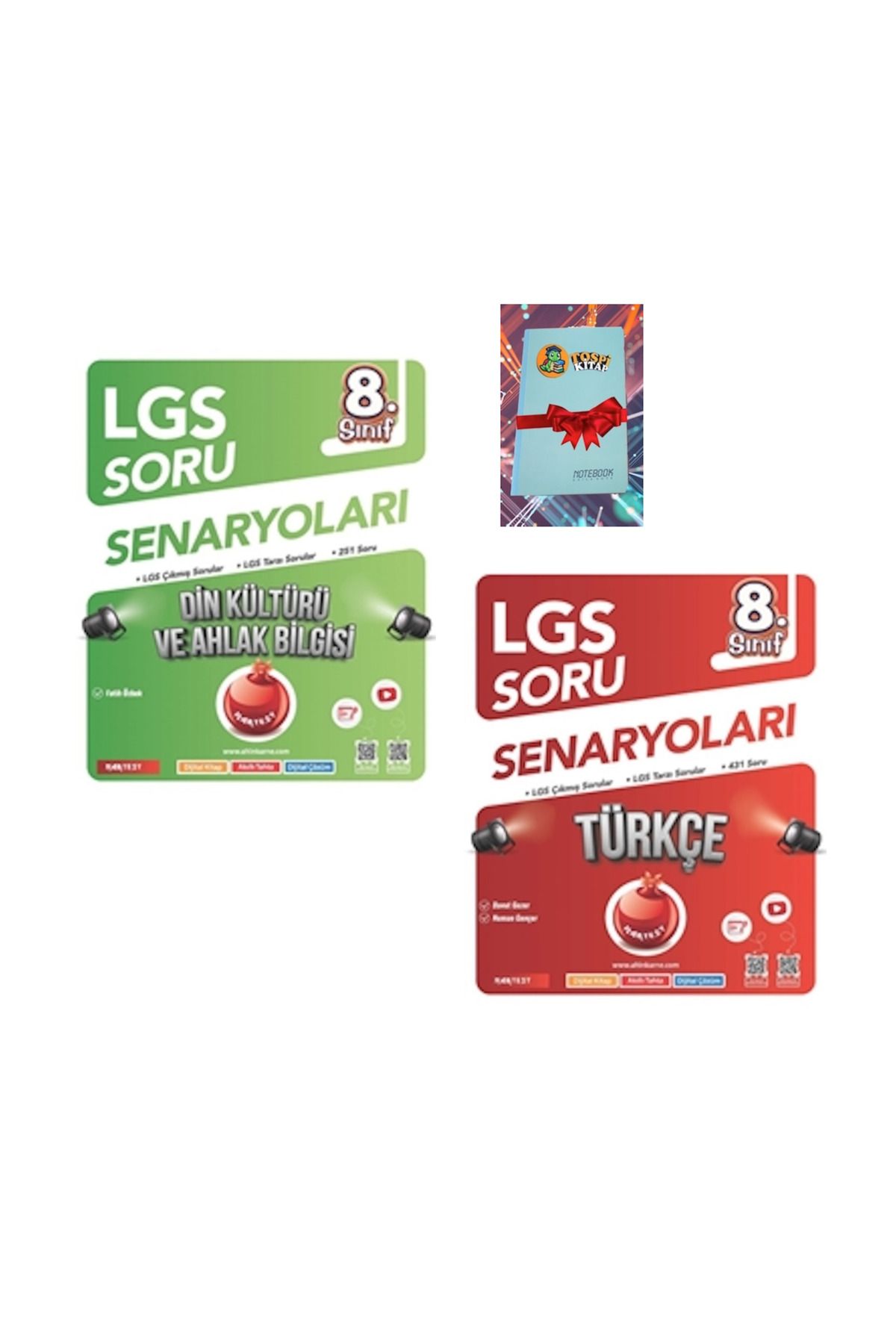 Nartest Yayınları 8. Sınıf Lgs Soru Senaryoları DİN KÜLTÜRÜ + TÜRKÇE ( NOT DEFTERİ HEDİYE)