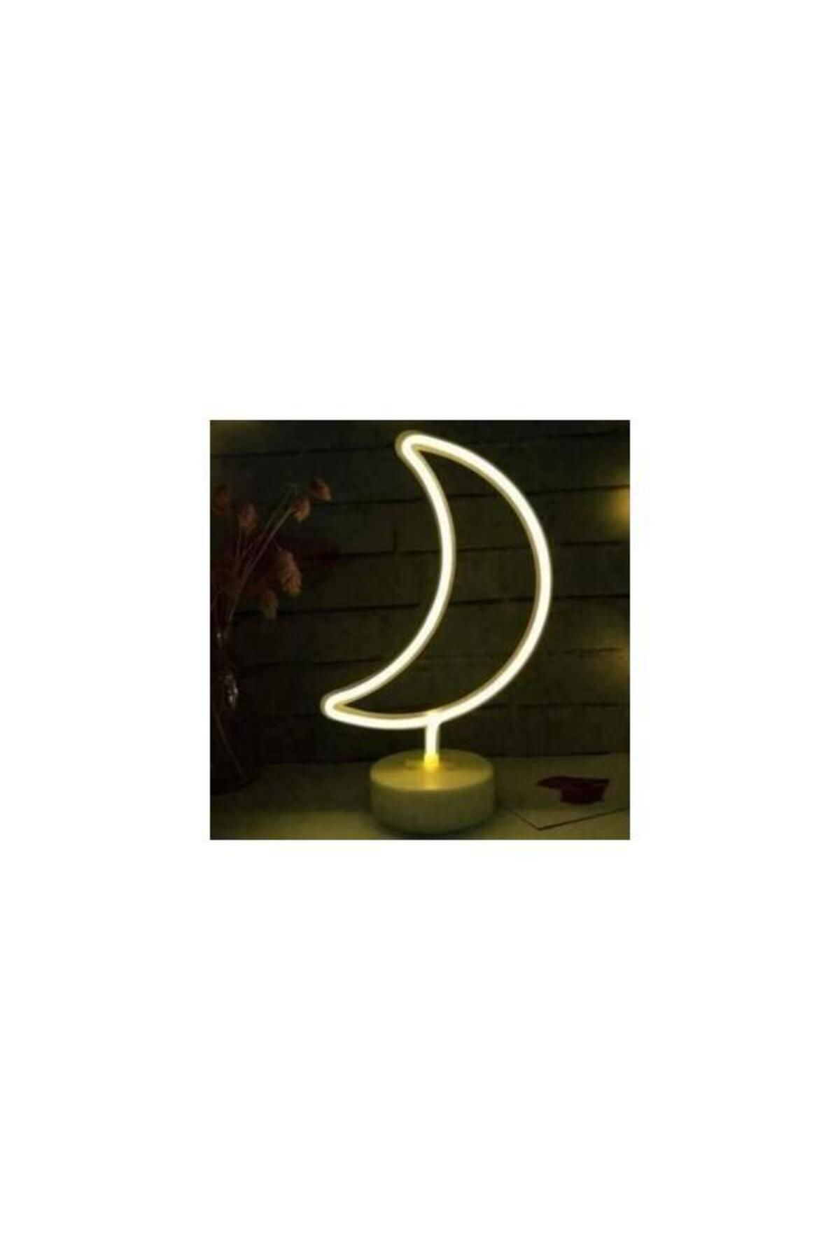 Home DEKORATİF AY NEON LAMBA LED IŞIKLI USB'Lİ PİLLİ DEKORATİF GECE LAMBASI