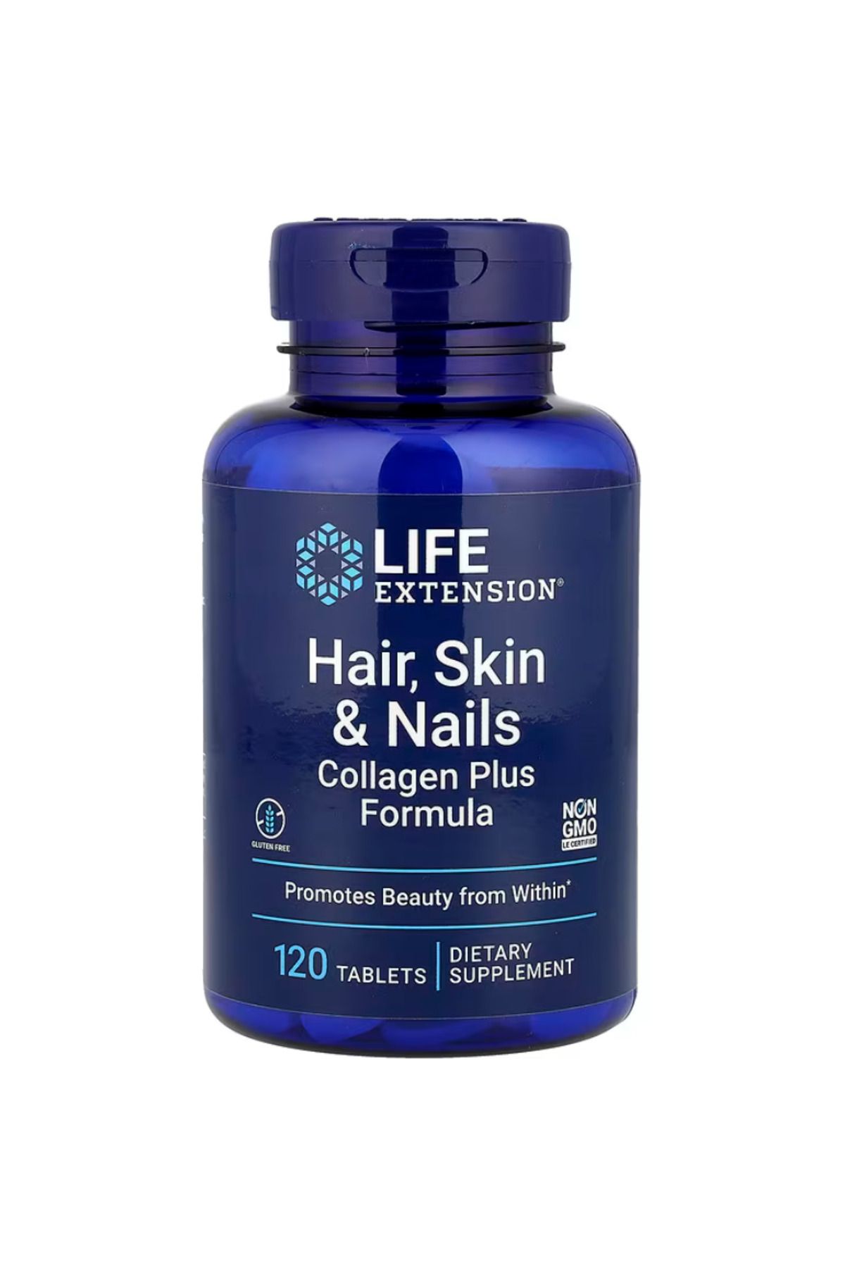 Life Extension , Hair, Skin & Nails, Collagen Plus Formula, 120 Tablets