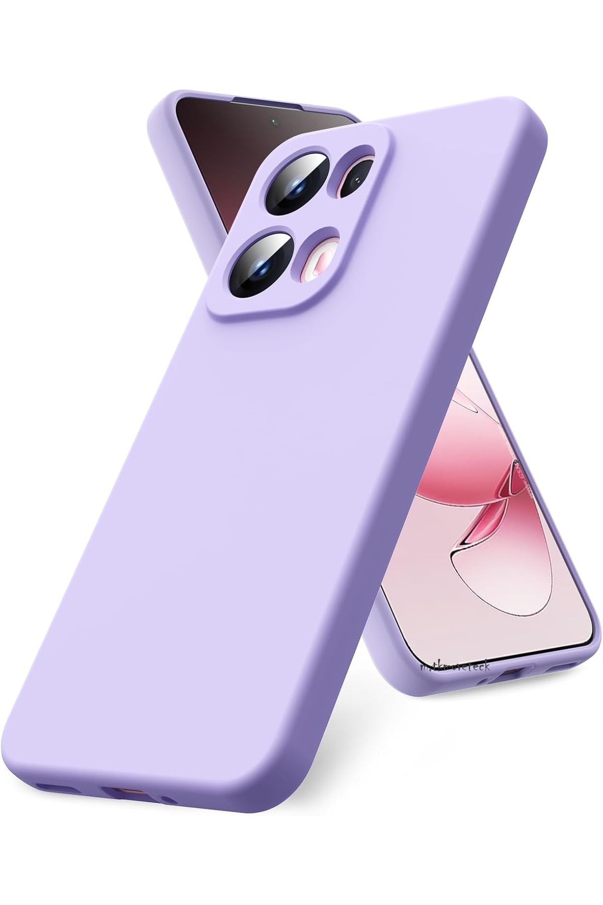 m.tk moveteck Oppo Reno 13 Pro Kılıf Lansman Kamera Korumalı içi Kadife Yumuşak Renkli Silikon Mat Hisli Kapak