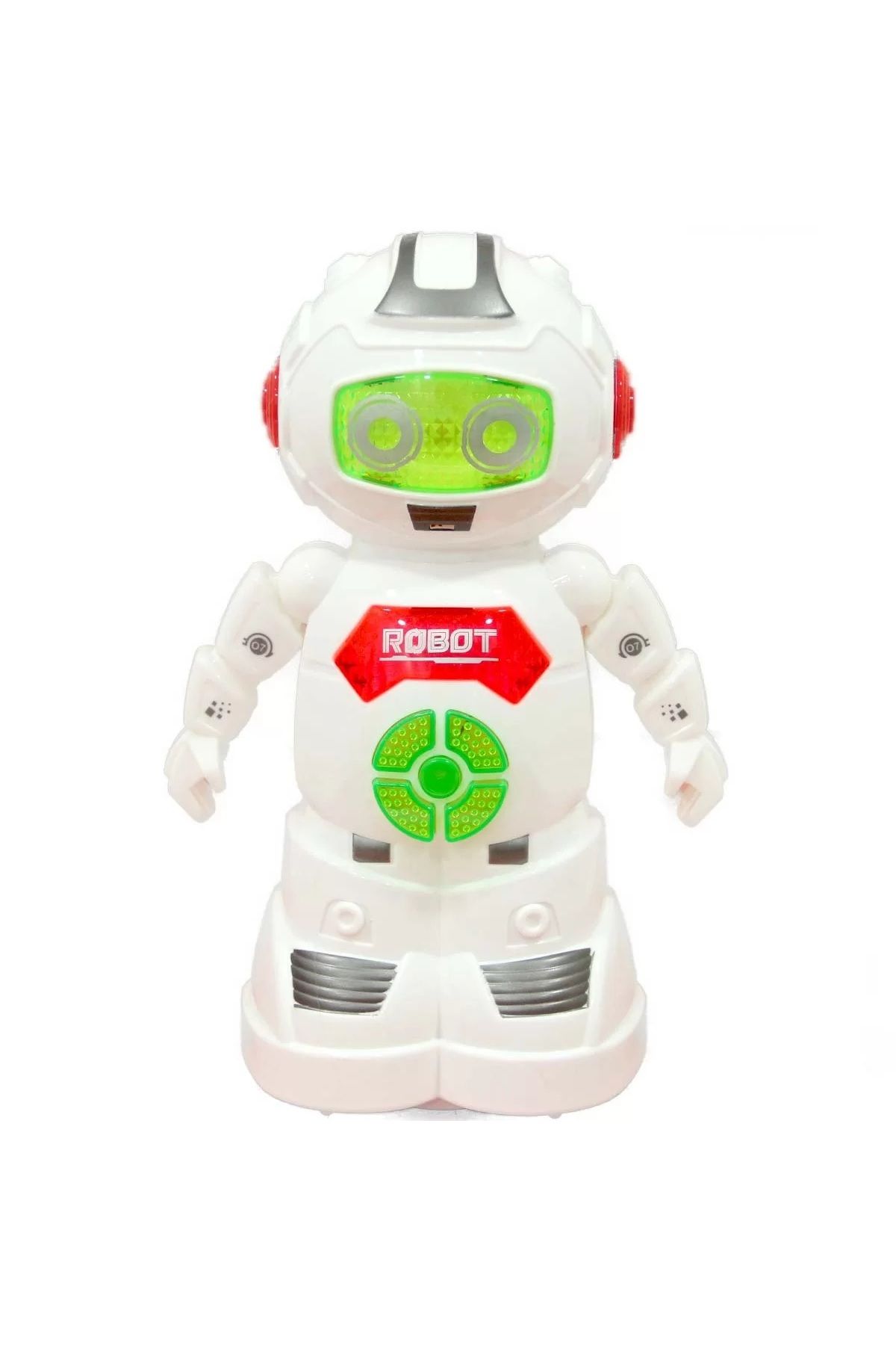 Muhcu Home Süper Eğlenceli Türkçe Konuşan Pilli Koruma Robotu Çarp Dön Dolaş Oyuncak Robot