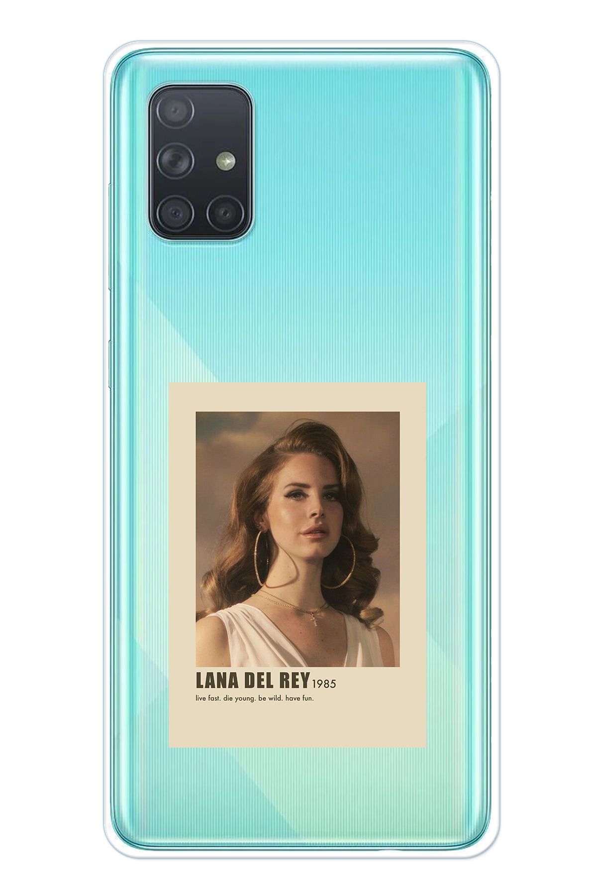 TechTree Samsung Galaxy A71 Uyumlu Lana Del Rey Tasarımlı Şeffaf Silikon Kılıf