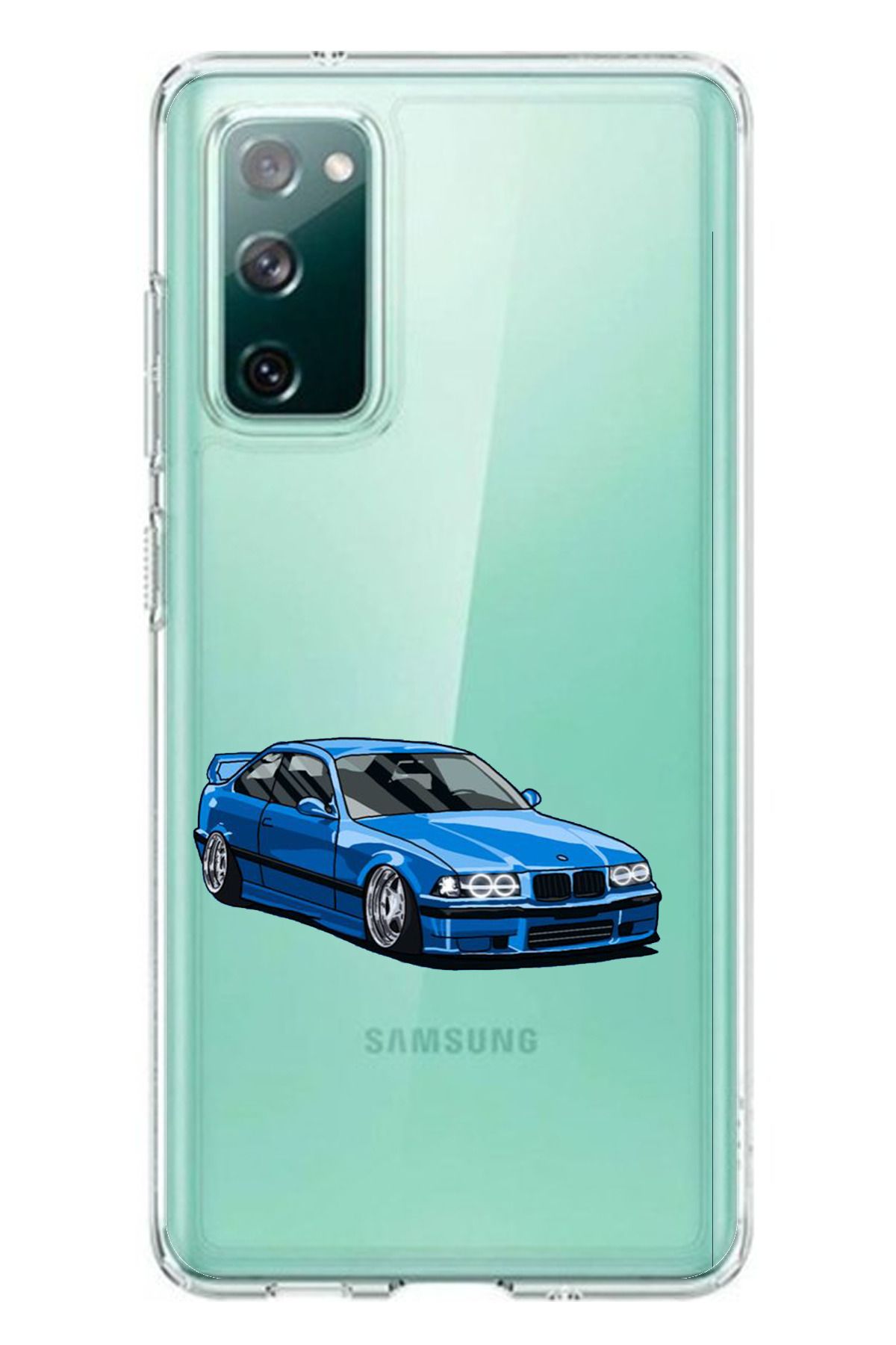 TechTree Samsung Galaxy S20 FE Uyumlu E36 M3 Tasarımlı Şeffaf Silikon Kılıf