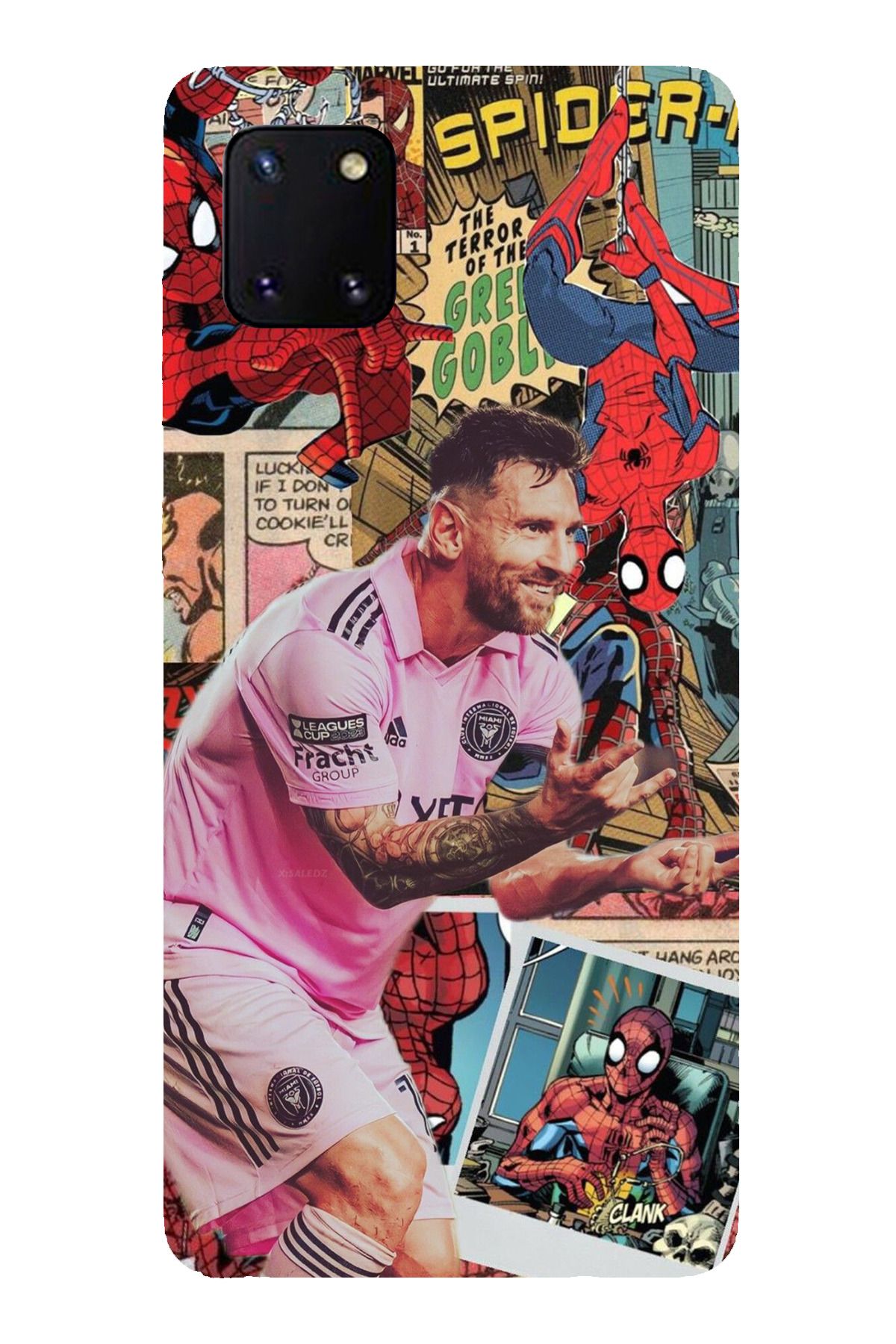 TechTree Samsung Galaxy Note 10 Lite Uyumlu Messi Miami Şeffaf Silikon Kılıf