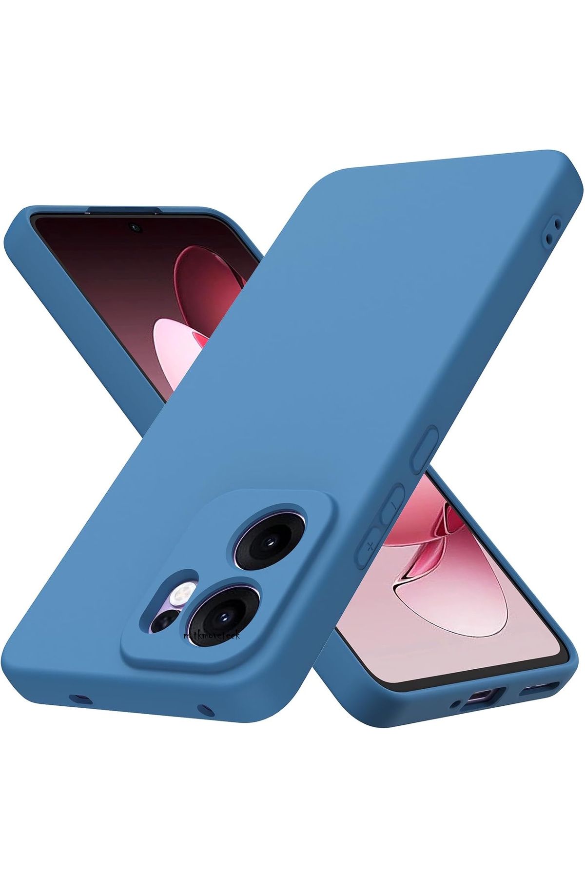 m.tk moveteck Oppo Reno 13F Kılıf Lansman Kamera Korumalı içi Kadife Yumuşak Renkli Silikon Mat Hisli Kapak / 13FS
