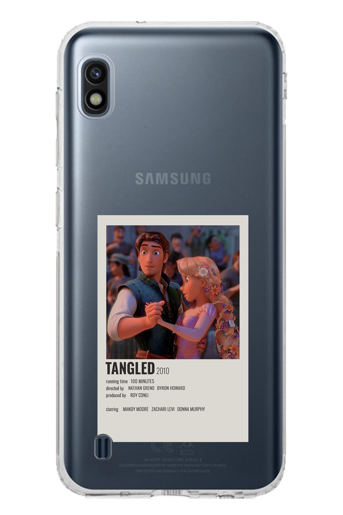 TechTree Samsung Galaxy A10 Uyumlu Rapunzel Tangled Tasarımlı Şeffaf Silikon Kılıf