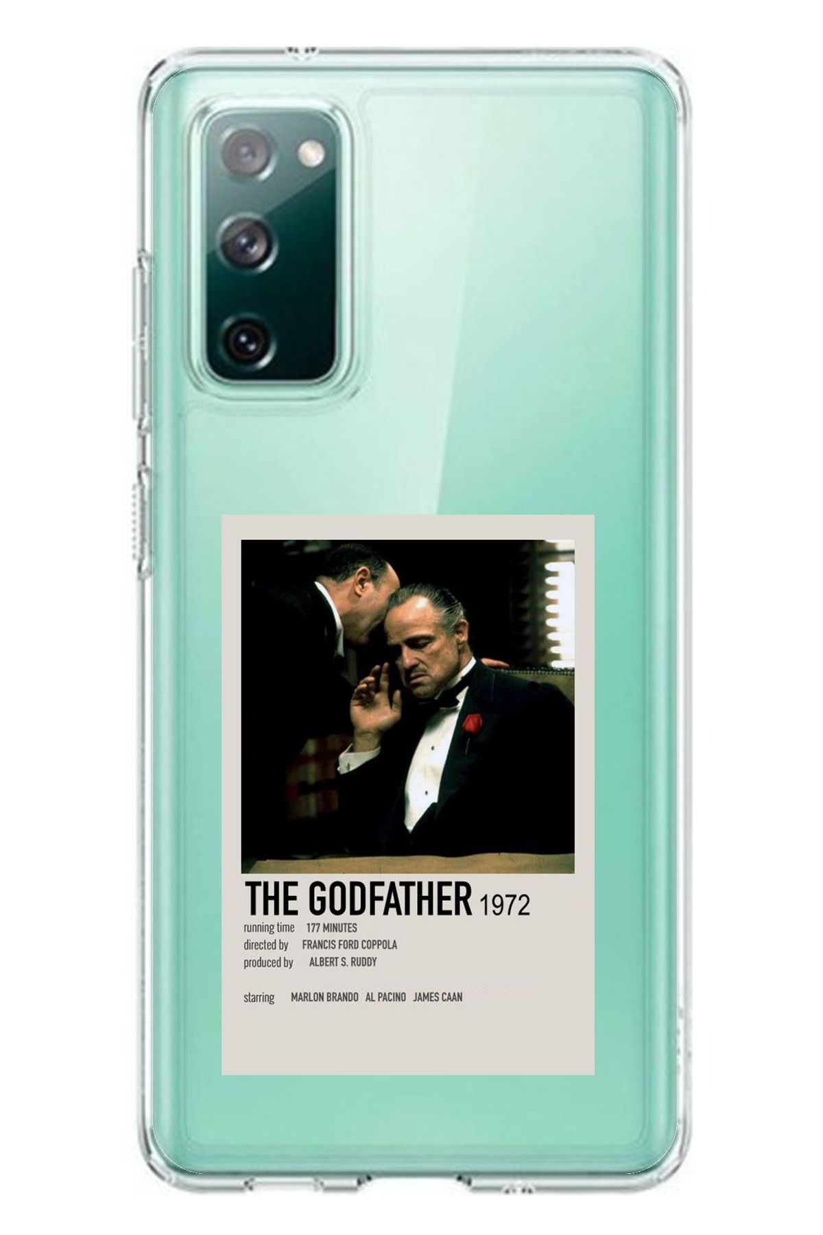 TechTree Samsung Galaxy S20 FE Uyumlu The GodFather Baba Poster Tasarımlı Şeffaf Silikon Kılıf