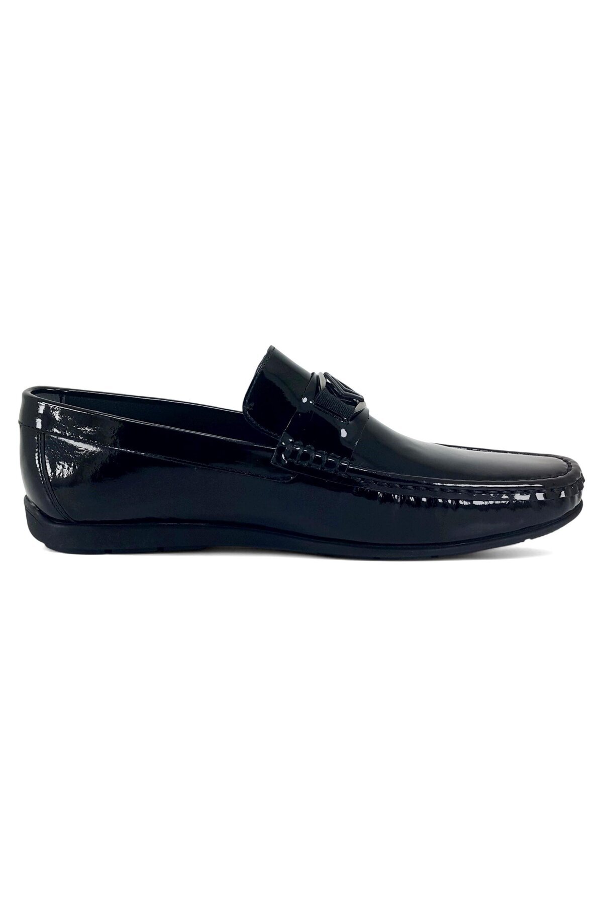 Fosco-3204 25Ya Men's Casual Shoes Black Patent Leather 3