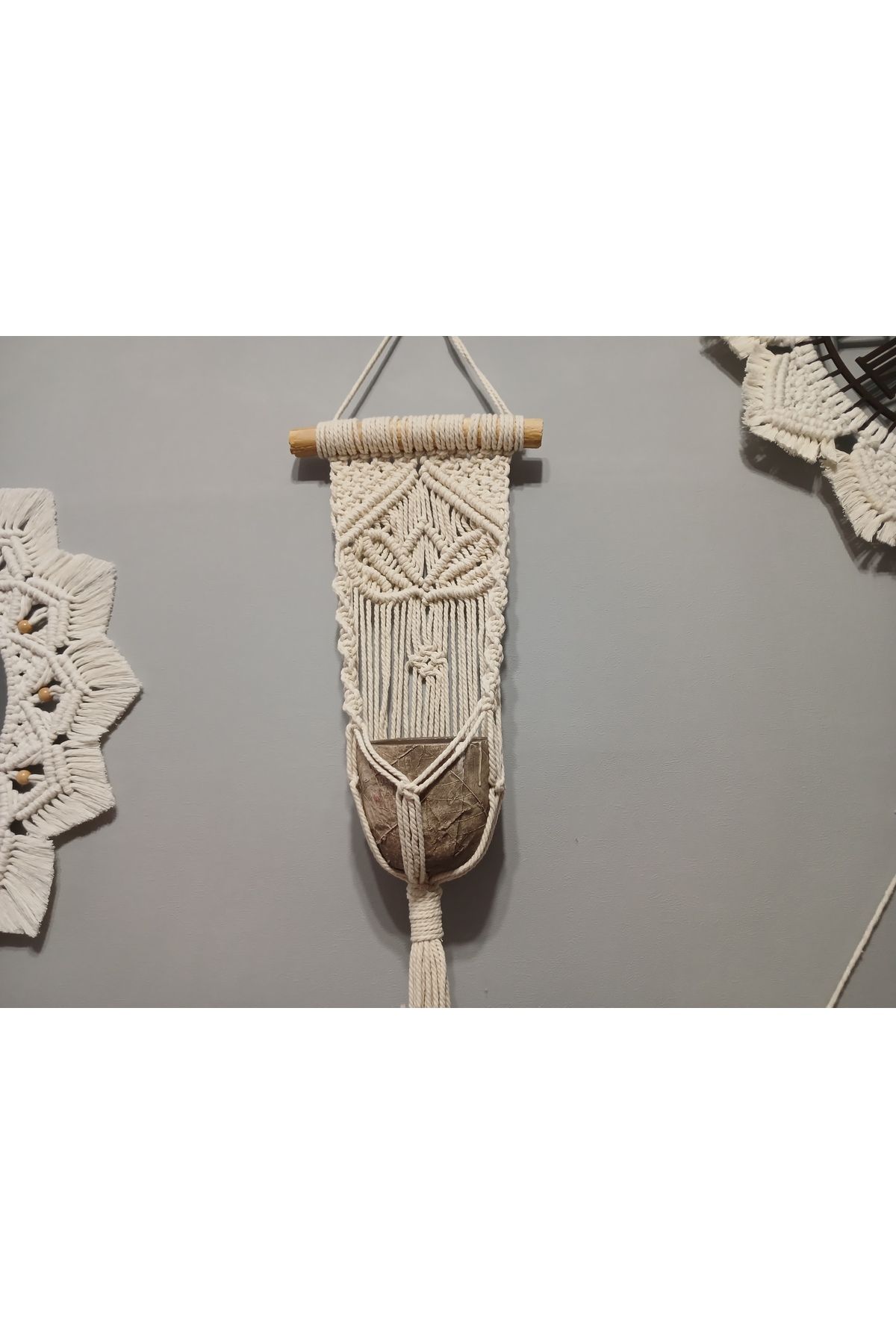 DENİZDEN ESİNTİLER Makrome Lotus Sarkaç