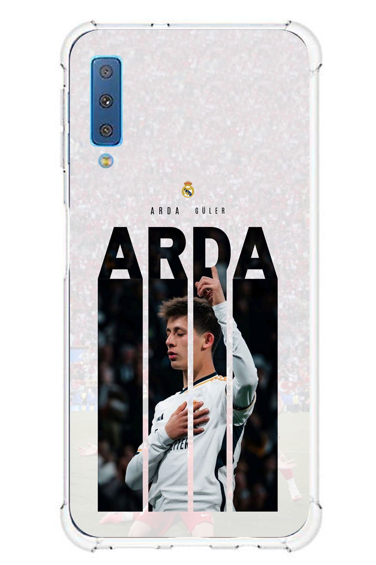 TechTree Samsung Galaxy A7 2018 Uyumlu Arda Güler Sevinç Şeffaf Silikon Kılıf