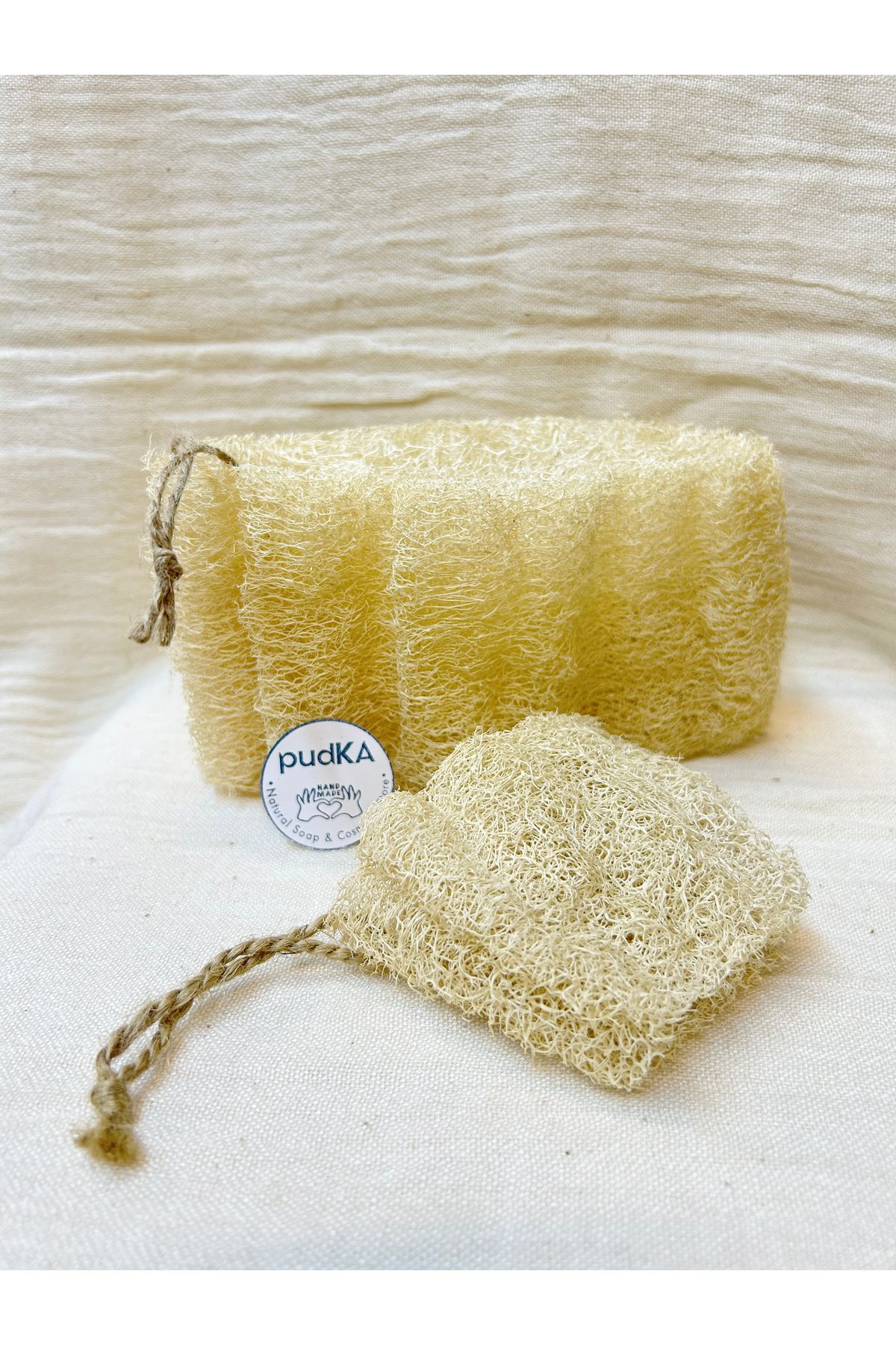 pudKA Doğal Kabak Lifi (Yüz ve Vücut) – 2’li Paket