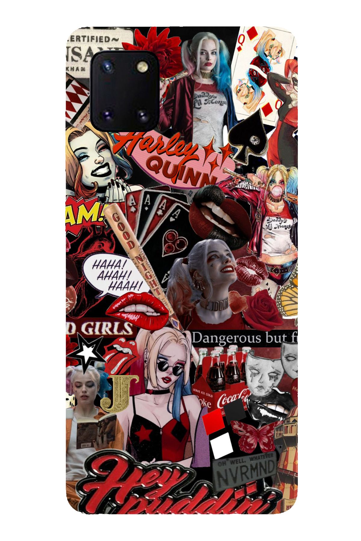 TechTree Galaxy Note 10 Lite Uyumlu Harley Quinn Şeffaf Silikon Kılıf