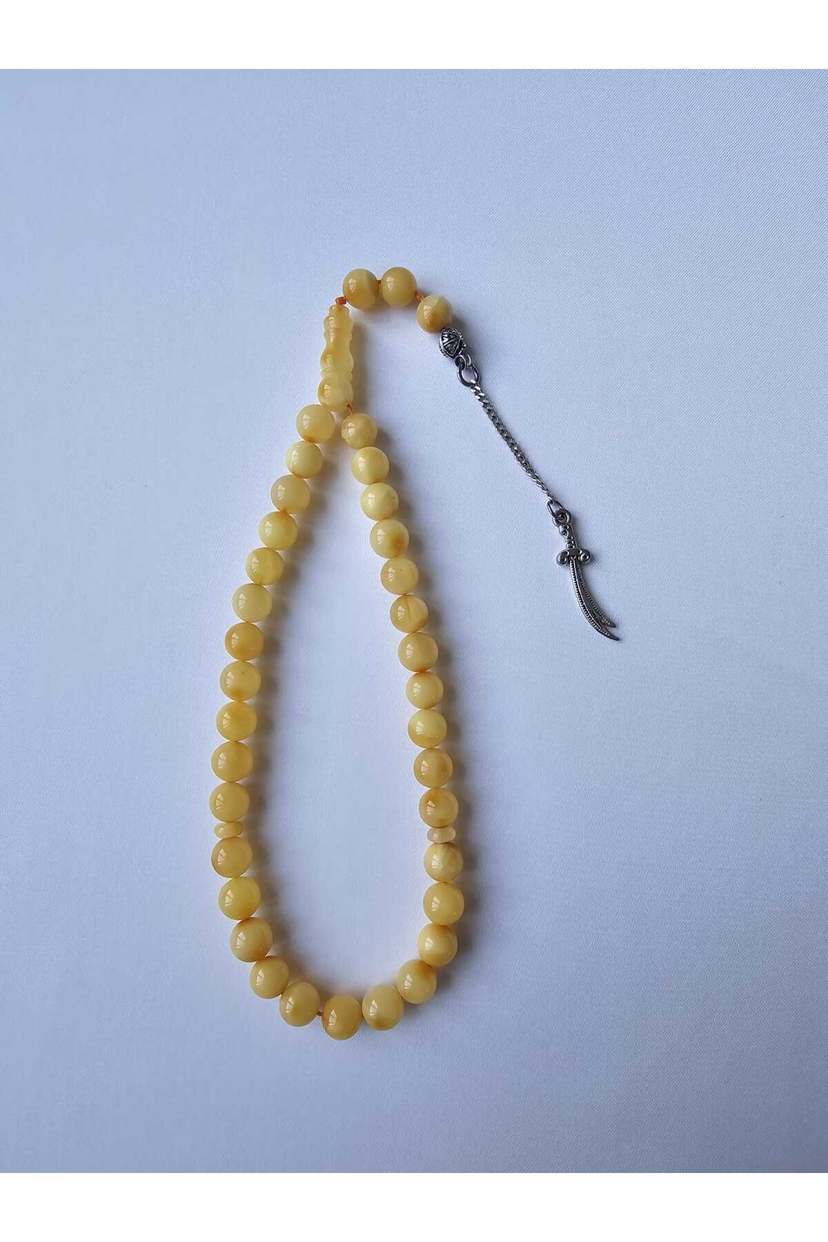 Zivazer Store Doğal damla kehribar 33'lük küre kesim 6,2x6,2mm
