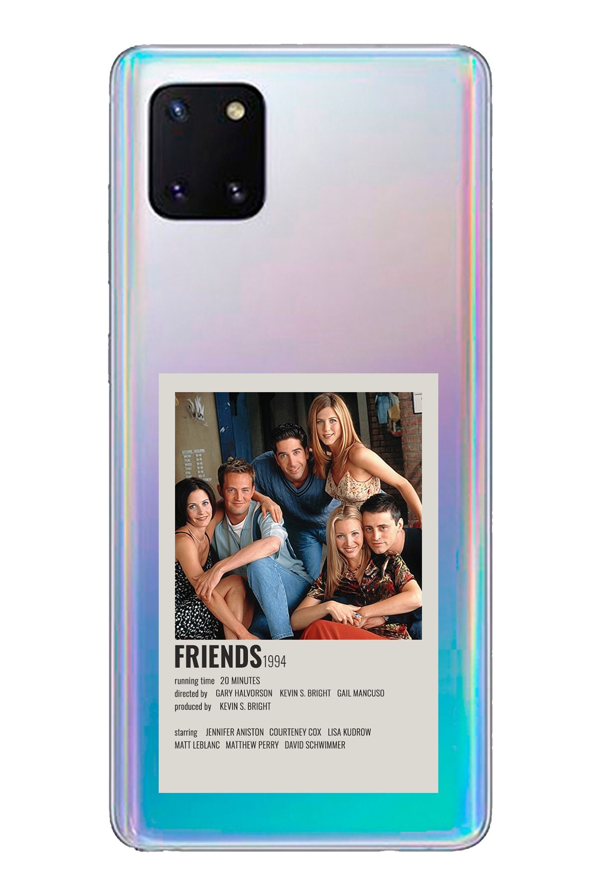 TechTree Samsung Galaxy Note 10 Lite Uyumlu Friends Mini Poster Tasarımlı Şeffaf Silikon Kılıf