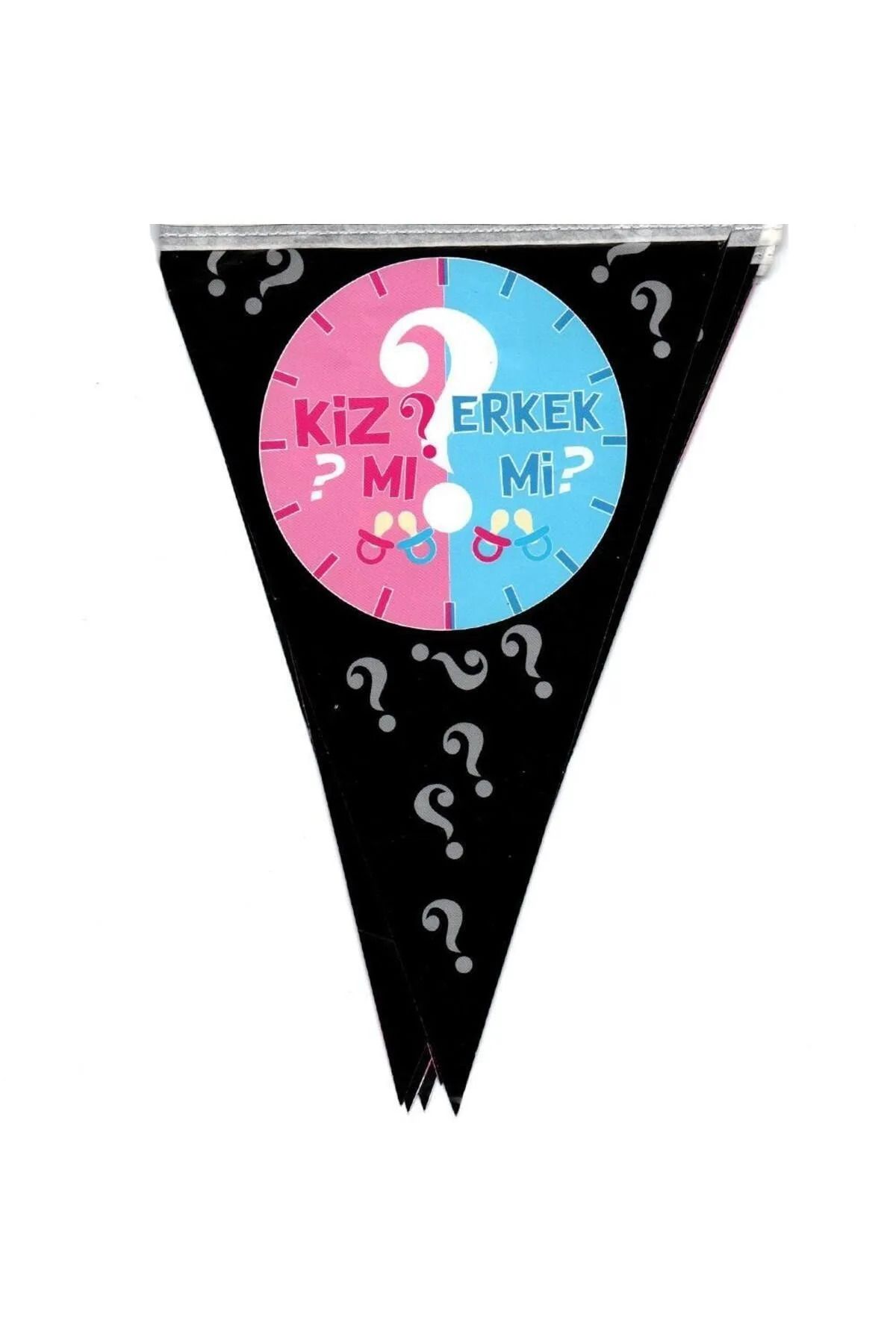 FOKUL Cinsiyet Belirleme Partisi Flama Kız Mı Erkek Mi Siyah Baby Shower Parti Süsü 2 Metre