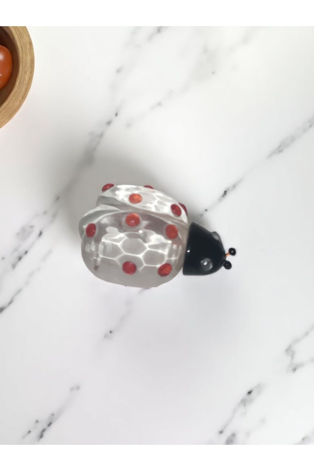 Land of Souvenir Kristal Uğur Böceği Dekoratif Obje ve Biblo Süs