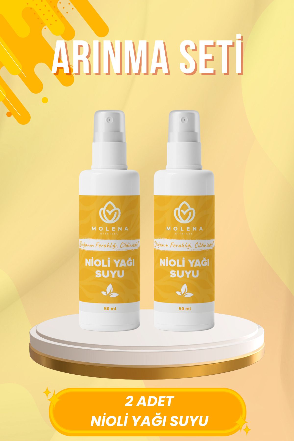 MOLENA BİTKİSEL Nioli Yağı Suyu Arınma ve Ferahlık Seti 2x50 ml