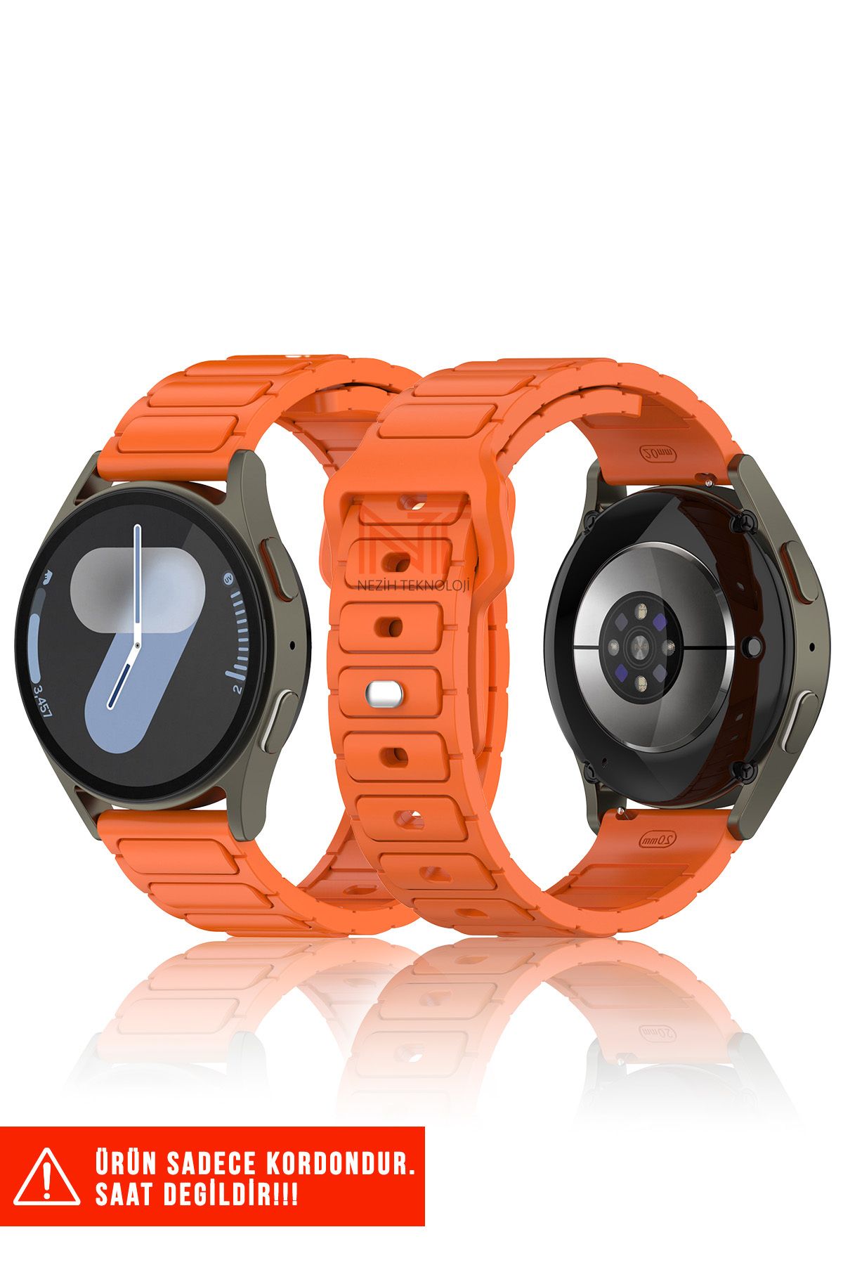 Nezih Case Huawei Watch Gt2 / Gt2 Pro / Gt3 / Gt4 / Gt5 / Gt5 Pro 46mm Uyumlu A+ Kalite Silikon Kordon 22mm