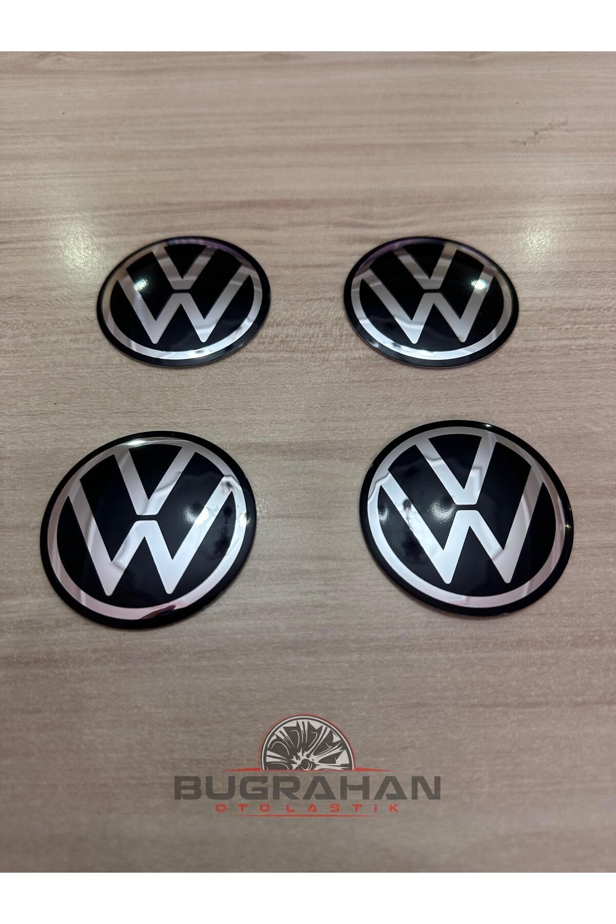 SerenityHaven Alüminyum Volkswagen Yeni Kasa Passat B8-b8.5 Ve Golf Jant Göbeği Arma Yapıştırma Sticker 56mm
