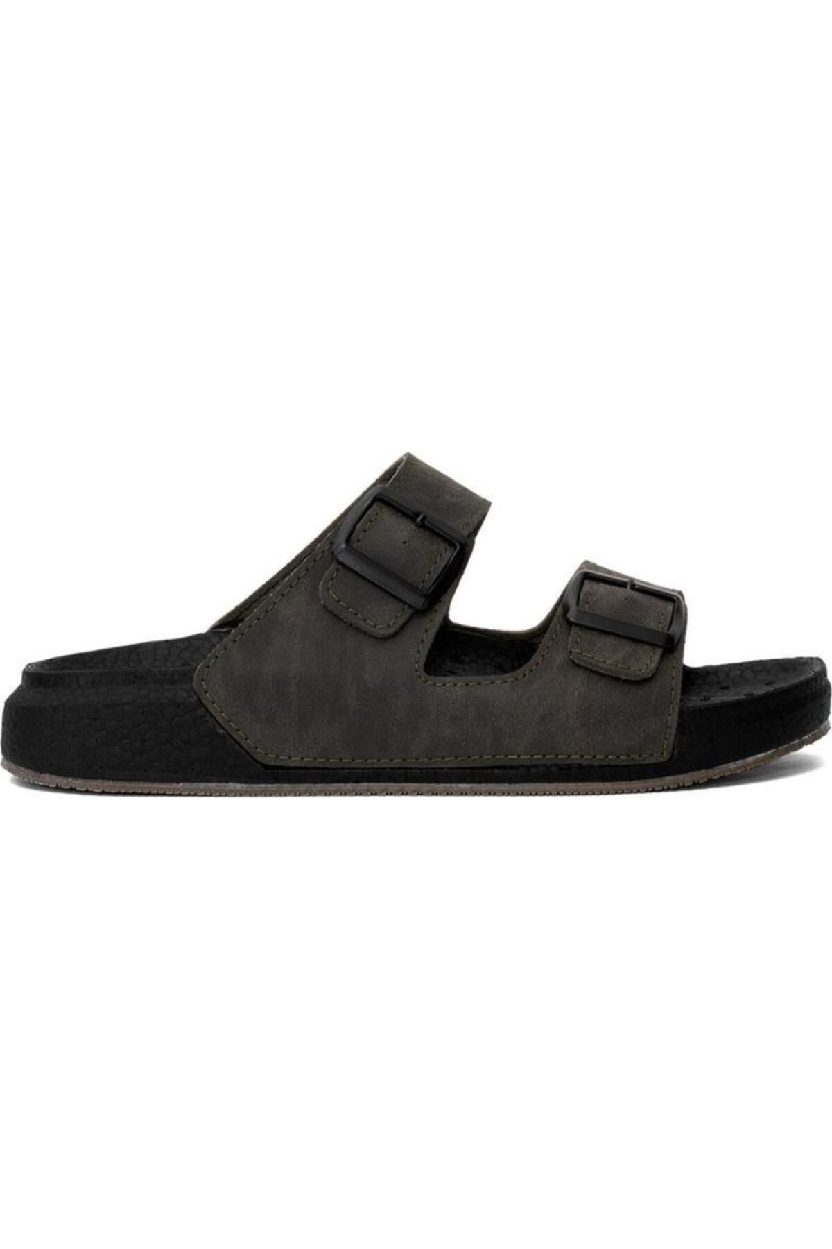 Pierre Cardin 7408 Yumuşak Taban Çift Tokalı Erkek Terlik