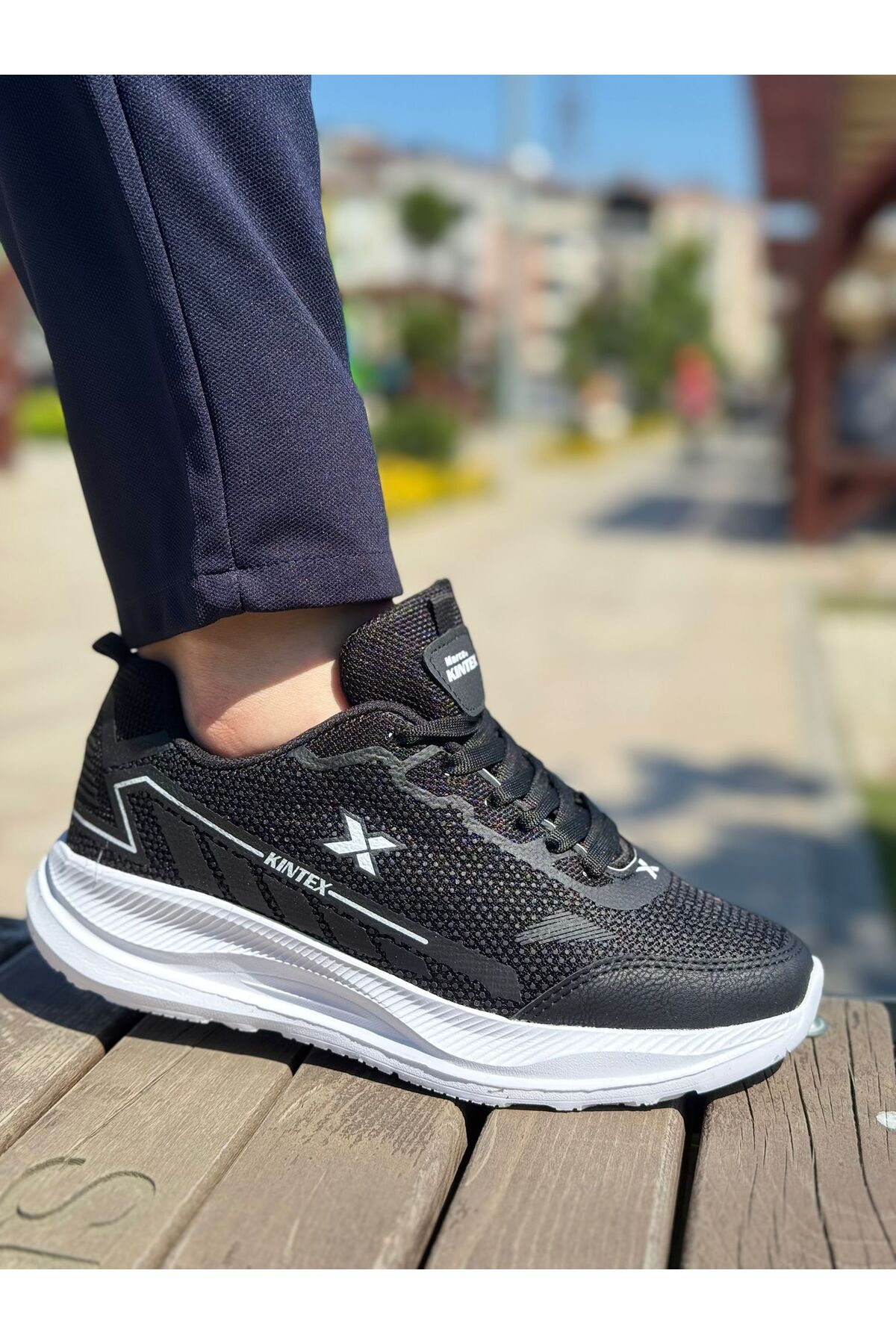 livs Sneaker Spor Ayakkabı - Balon Taban Triko Ortopedik Ayakkabı