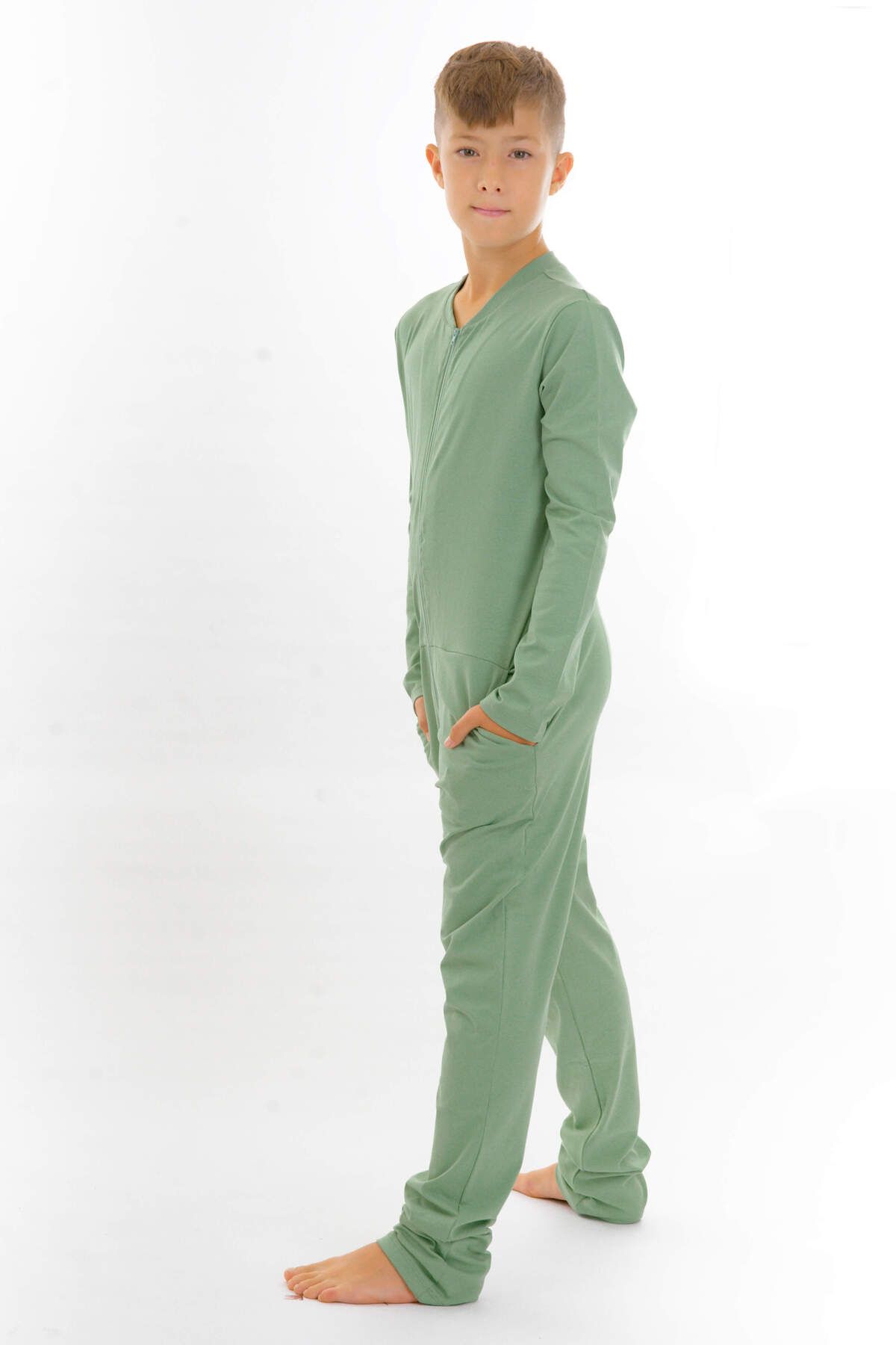 dendy-Boys' long pajama jumpsuit Mint 92/140 3