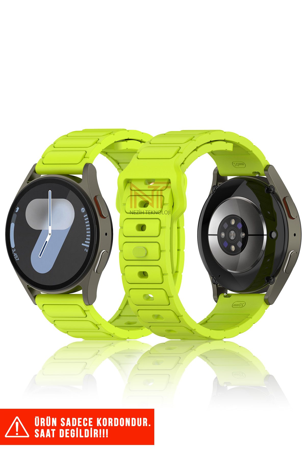 Nezih Case Huawei Watch Gt2 / Gt2 Pro / Gt3 / Gt4 / Gt5 / Gt5 Pro 46mm Uyumlu A+ Kalite Silikon Kordon 22mm
