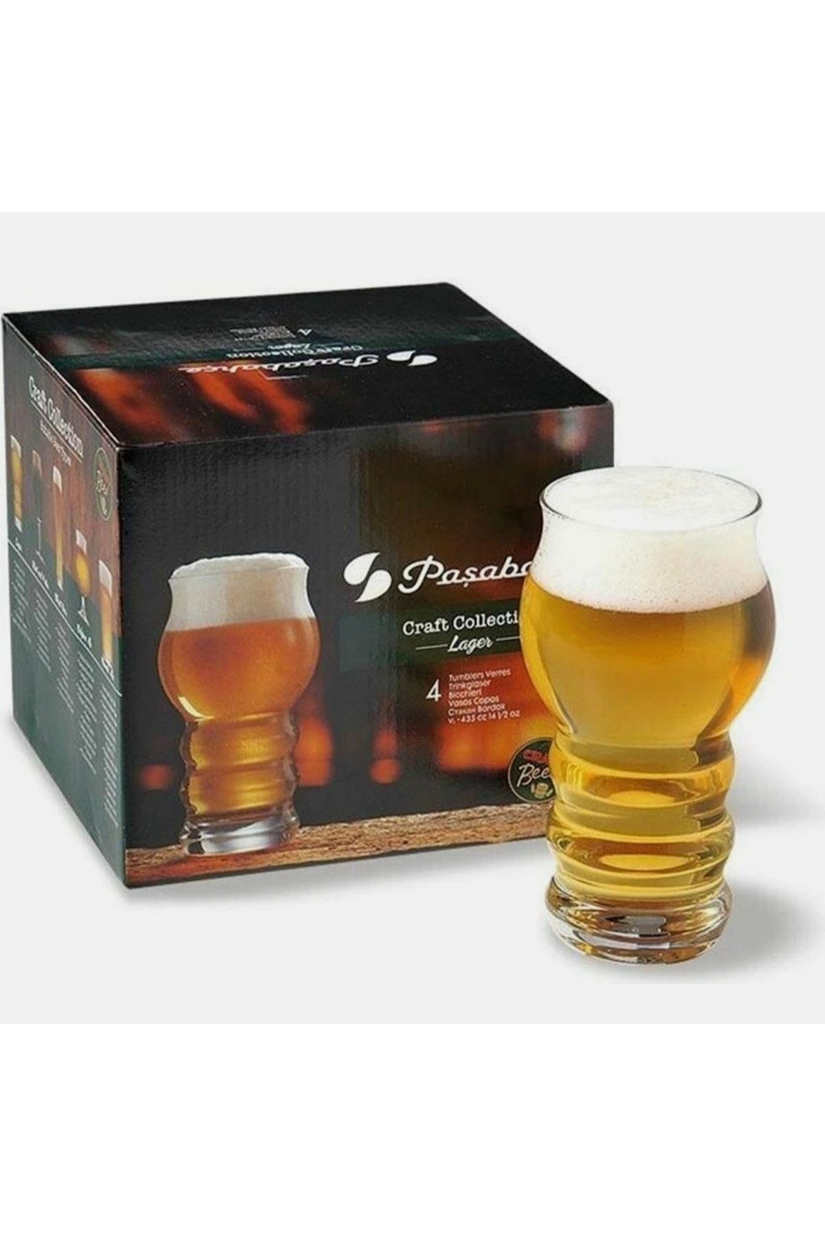 Home Craft Collection Lager Soğuk Kahve Bardağı 4’lü Set – 440 ml