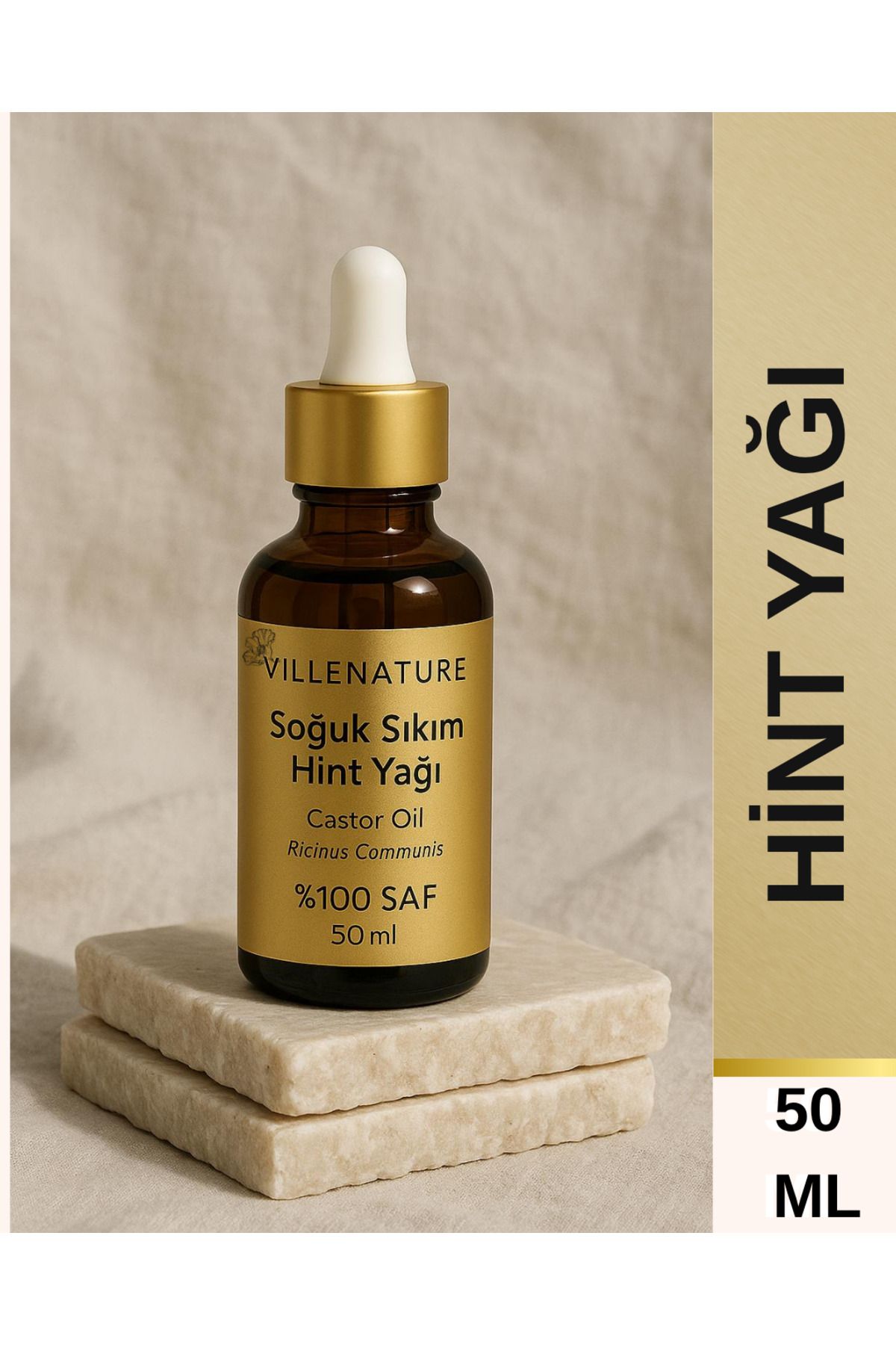 VILLENATURE Soğuk Sıkım HİNT YAĞI 50 ML