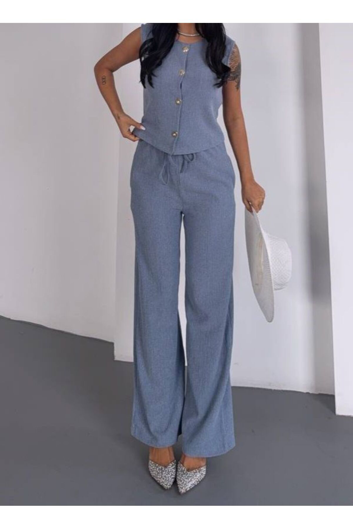 Fire Fashion Pantolon Yelek Takım (uludağ kumaş)