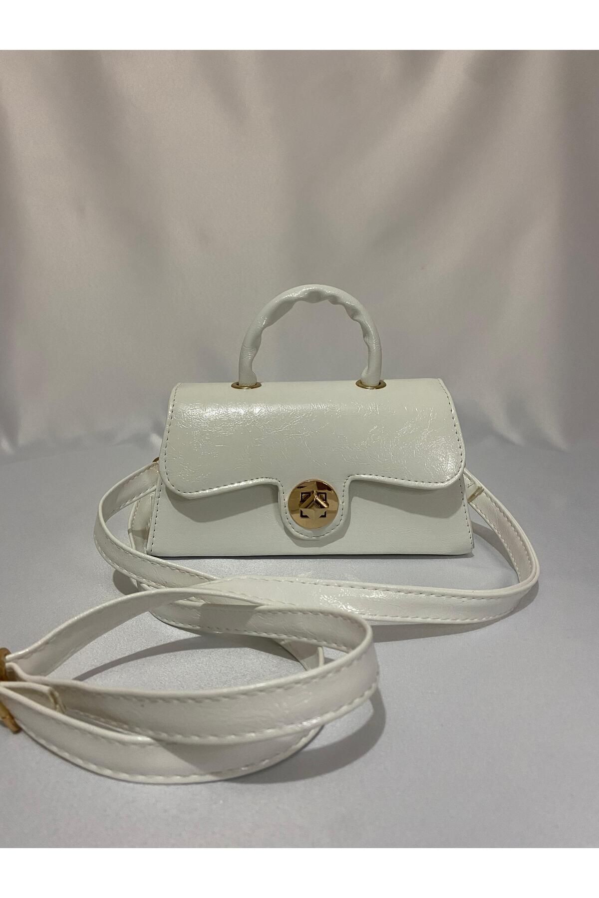 Liel Bags BEYAZ MİNİ EL VE OMUZ ÇANTASI