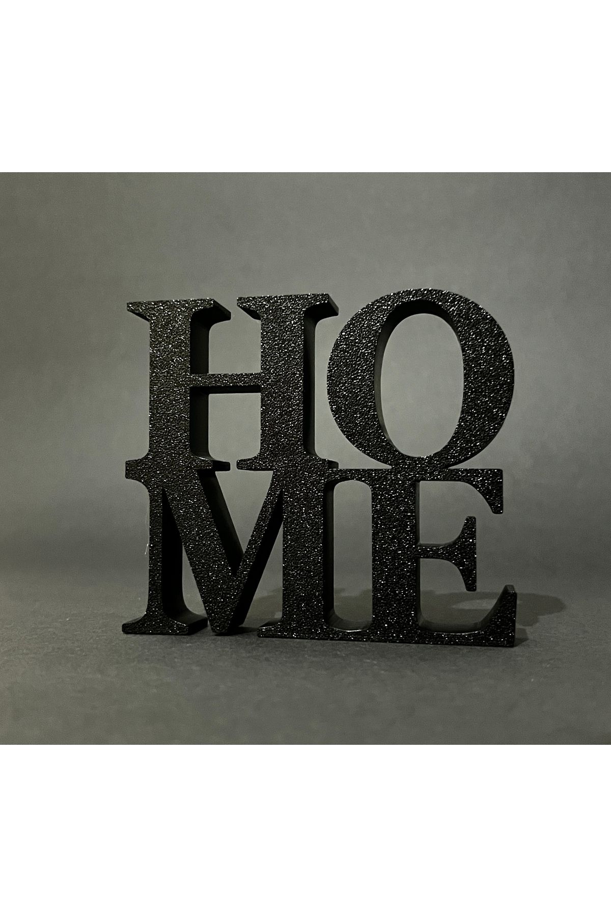 Yuflin Design "HOME" Yazılı Dekoratif Biblo 10 X 10 X 2 cm