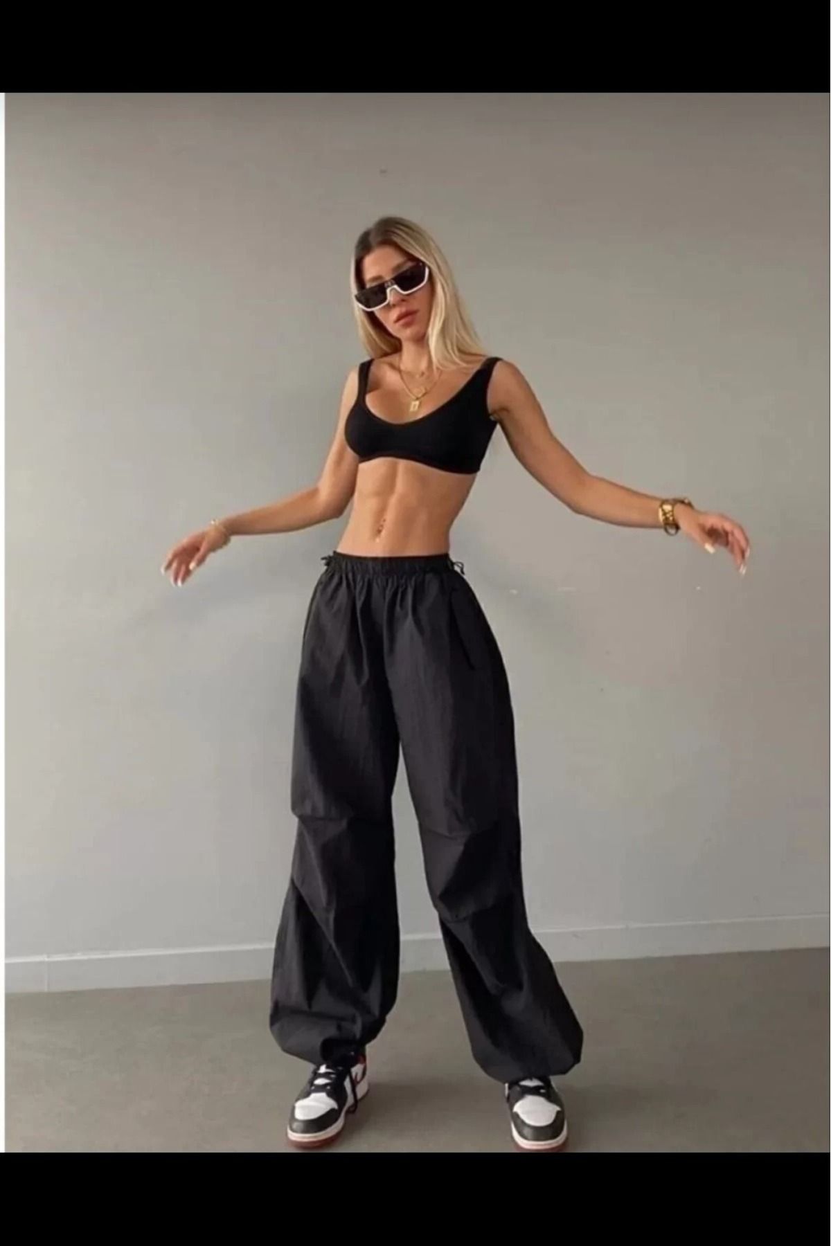 cakır and moniva Kadın Cepli Paraşut Pantalon