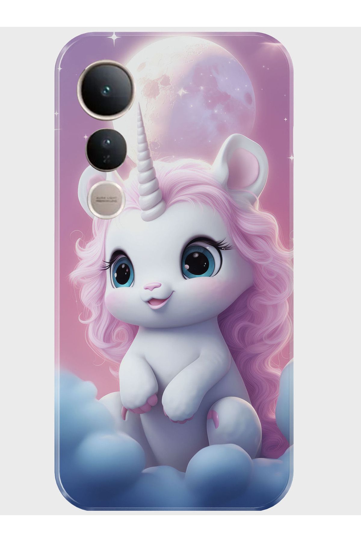 Activist Vivo V50 Lite Kılıf Kamera Korumalı Baskılı Silikon Kapak - unicorn