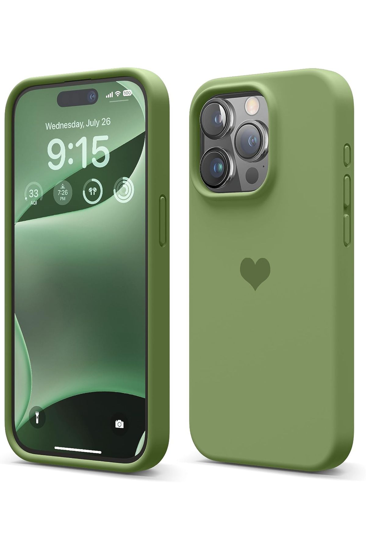 GAGA ELEKTRONİK İphone 15 Pro Için Silikon Darbeye Dayanıklı Mikrofiber Astarlı Koruyucu Kılıf
