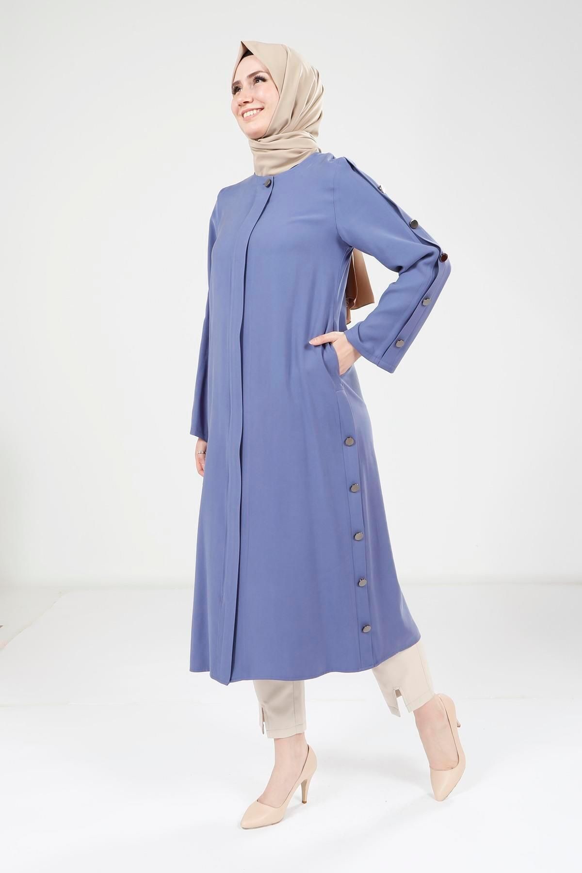 ژاکت پوشیده زنانه دکمه DETIGURED DISHO DRESS 9232 Beyza