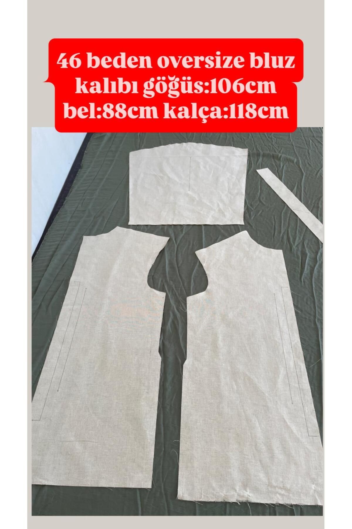 GBA BEDENİNİZİ SEÇİNİZ uzun oversize bluz kalıbı dikiş kalıbı talimatlı dikiş patronu provasız