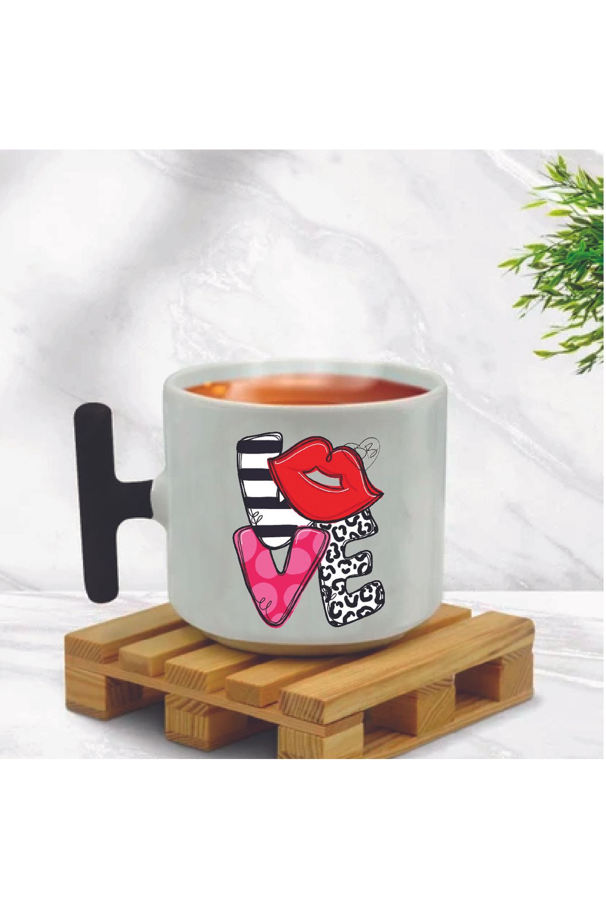 DKDZ SHOP T Saplı Kupa Bardak 185ml.