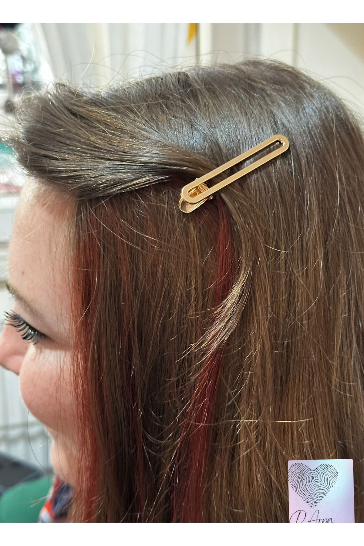 Darya DD292 Minimal Gold Altın Rengi Pinterest Metal Toka