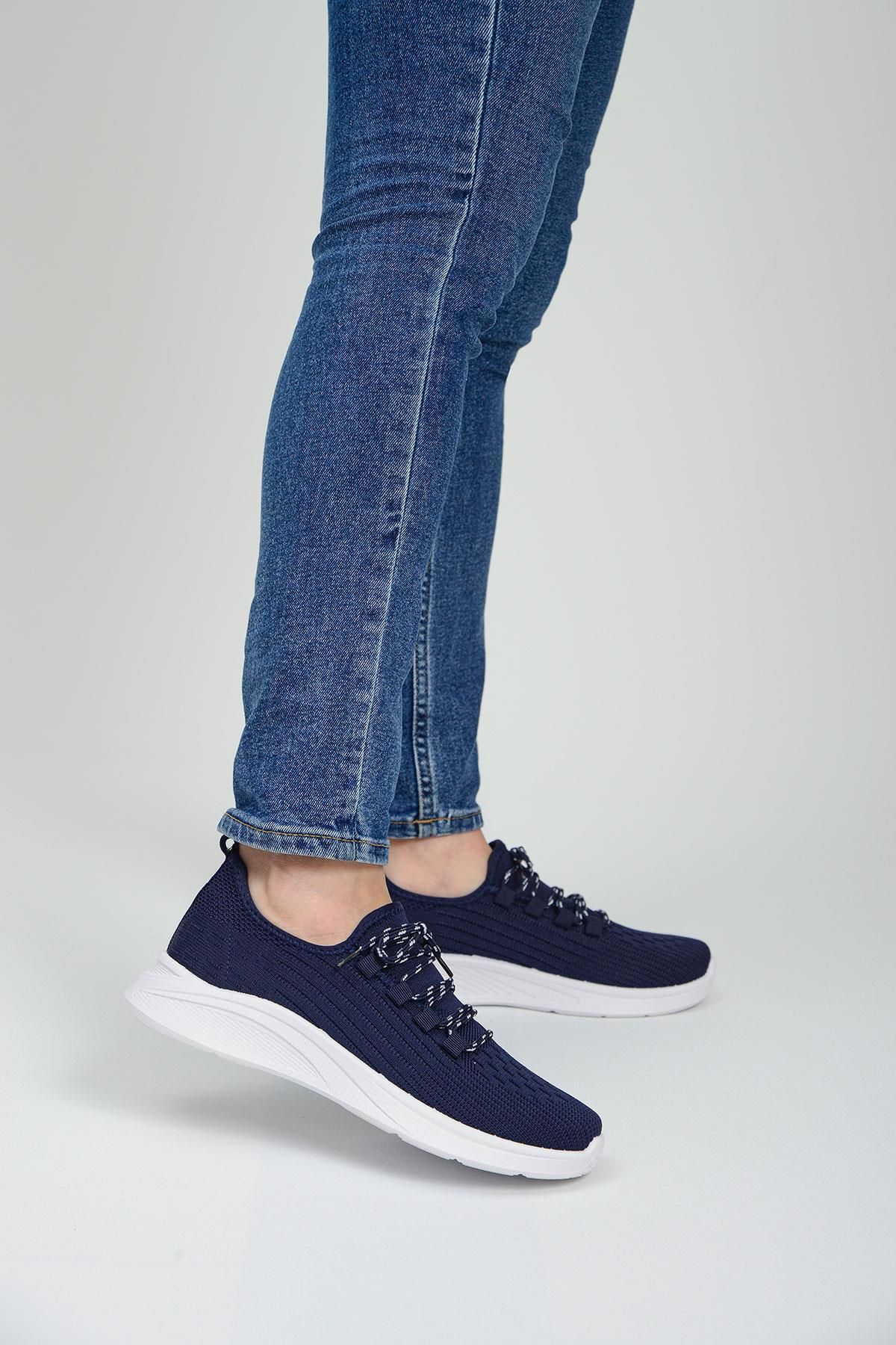 Qramed Orthopedix Kadın Sneakers Triko Spor Ayakkabı QR25300