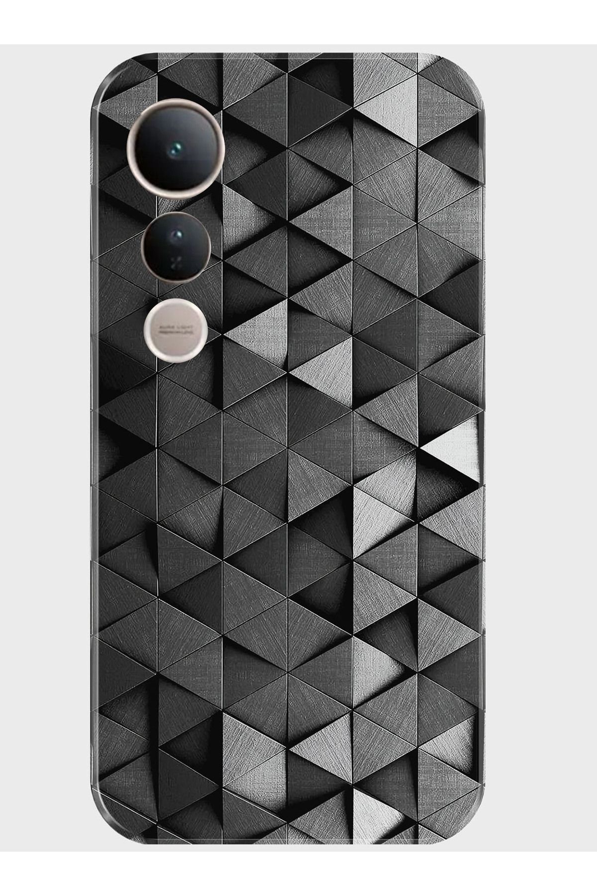 Activist Vivo V50 Lite Kılıf Kamera Korumalı Baskılı Silikon Kapak - siyahbeyaz