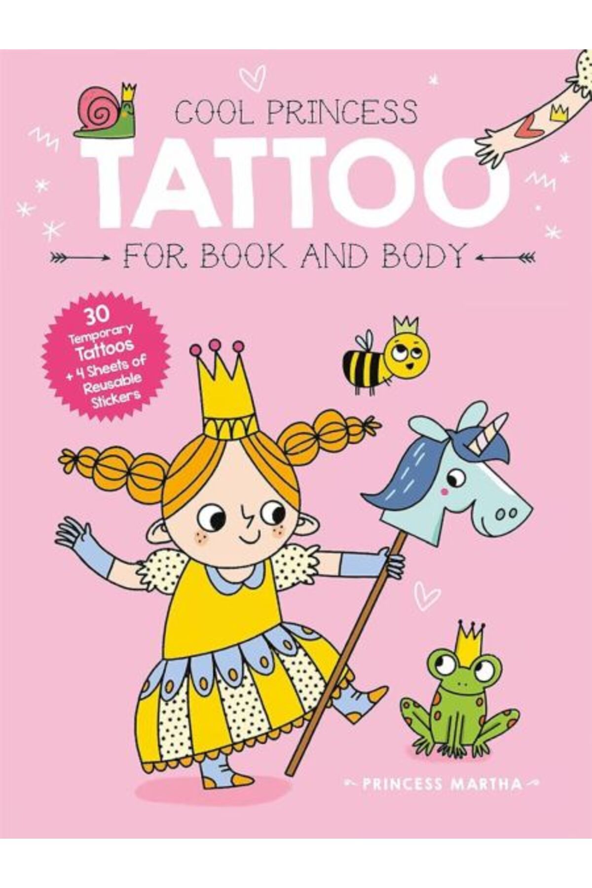 Yoyo Books Cool Princess Tattoo Book: Martha