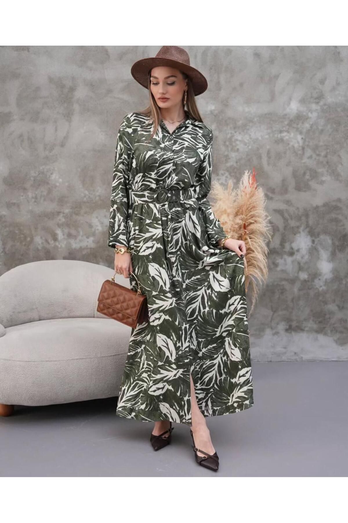 MODA Metraj Baskılı Elbise
