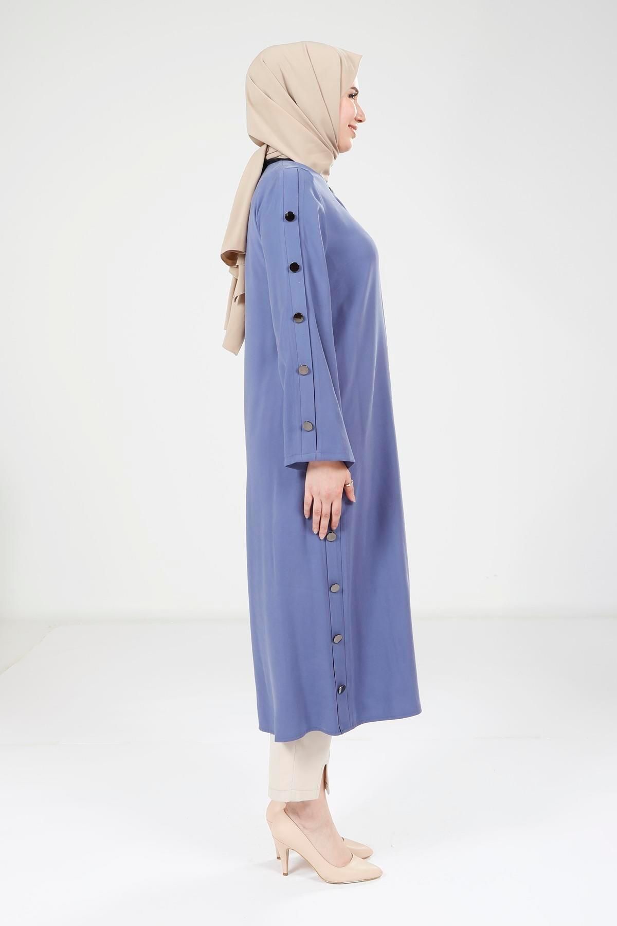 ژاکت پوشیده زنانه دکمه DETIGURED DISHO DRESS 9232 Beyza